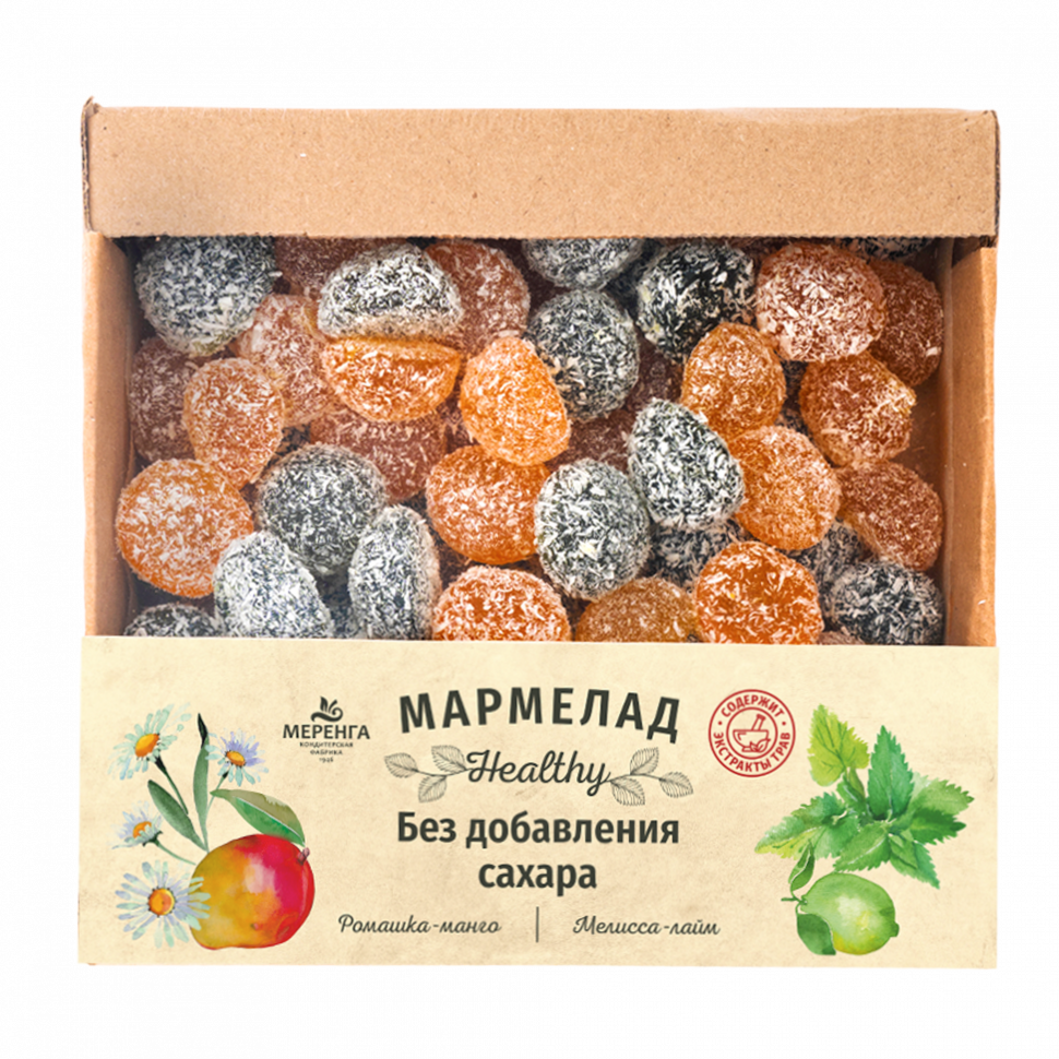  Меренга Мармелад в кокосовой обсыпке Ромашка+Мелисса , 800г     в Бирске