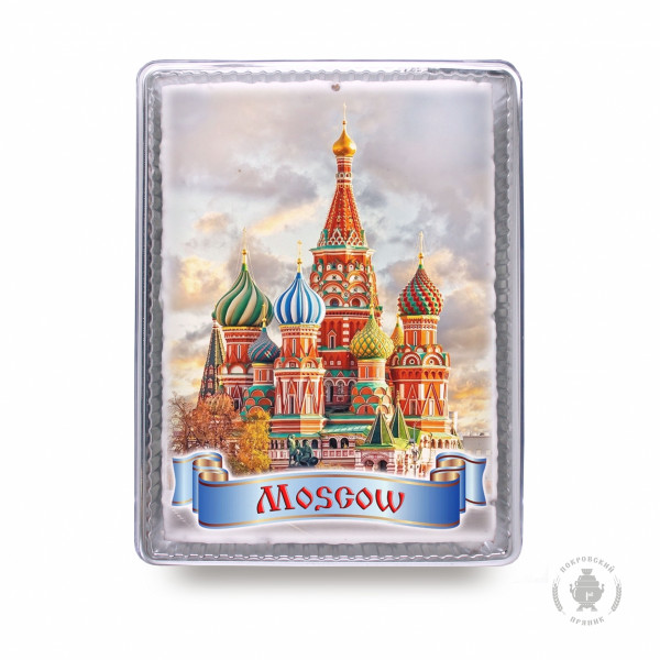 №3 Пряник 600г MOSCOW с фотопечатью (в подарочной пластиковой упаковке)  в Бирске