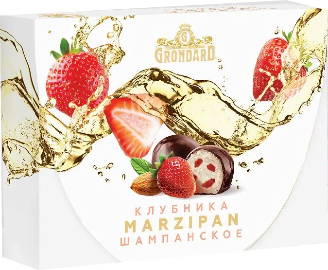  TM Grondard       (10185) Конфеты глазированные Марципановые Клубника и Шампанское, 98г в Бирске